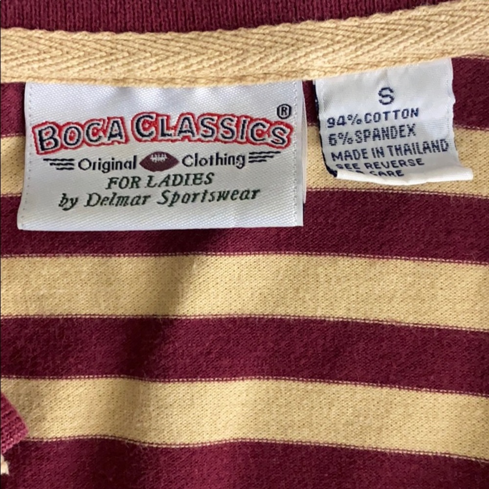 FSU Seminoles Women’s Striped Polo - Picture 6 of 7